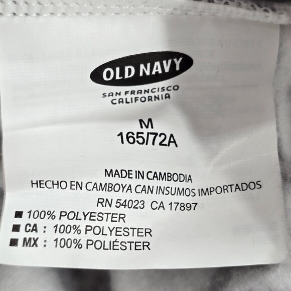 Old Navy White Gray Fleece Snowflake Sleep Pajama Bottoms Pants M Medium - Picture 8 of 8